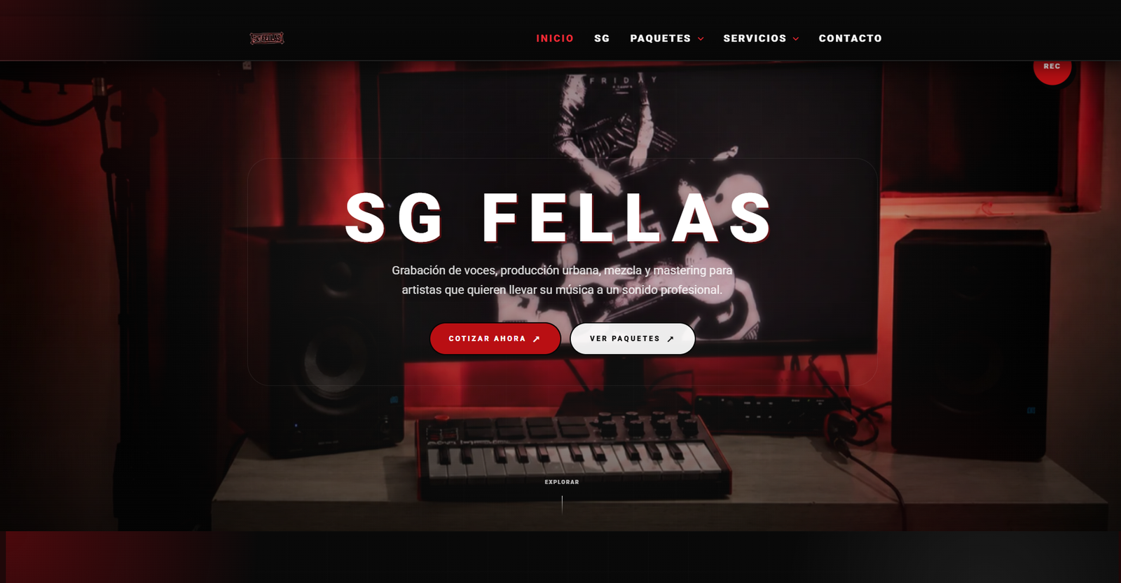 Proyecto real multipágina para estudio creativo